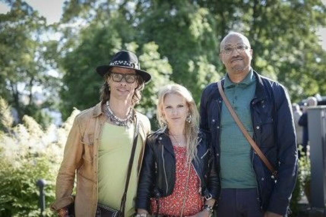 Dj-legenden Peter Siepen med Anna Svensson och artdirector Micke Bohman Dj-legenden Peter Siepen med Anna Svensson och srtdirector Micke Bohman