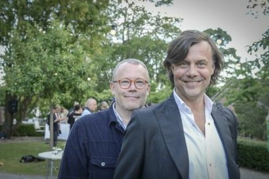 Hotel Skeppsholmens VD Joachim Olausson med WildHorsesProductions Jonas Andersson. Hotel Skeppsholmens VD Joachim Olausson med WildHorsesProductions Jonas Andersson.