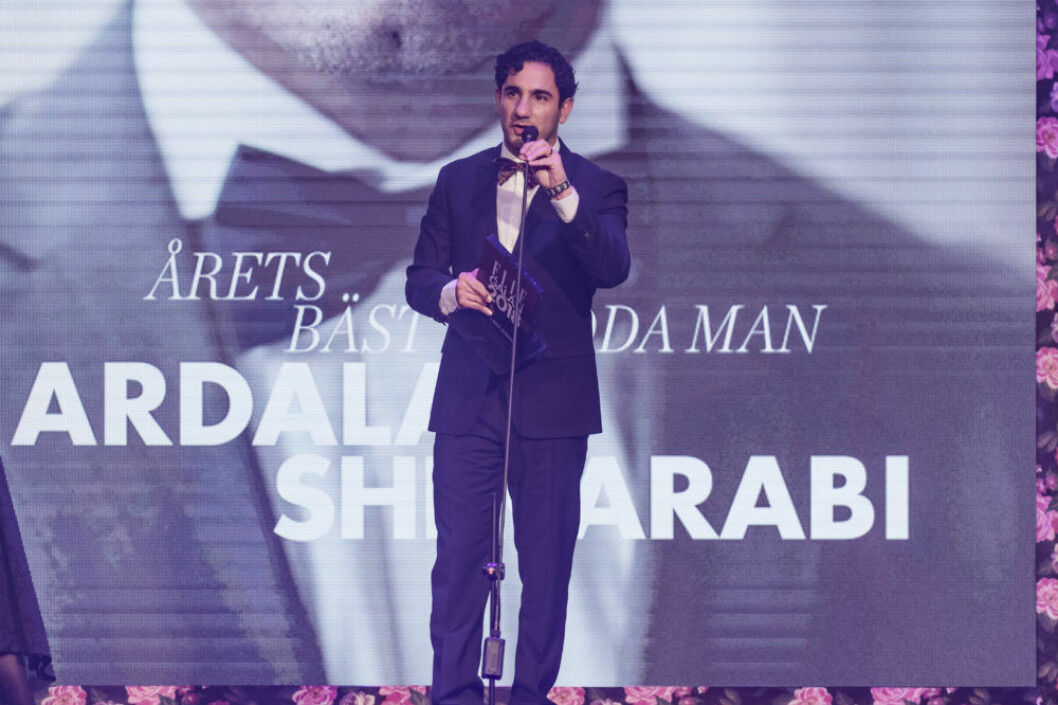 Ardalan Shekarabi på ELLE-galan.