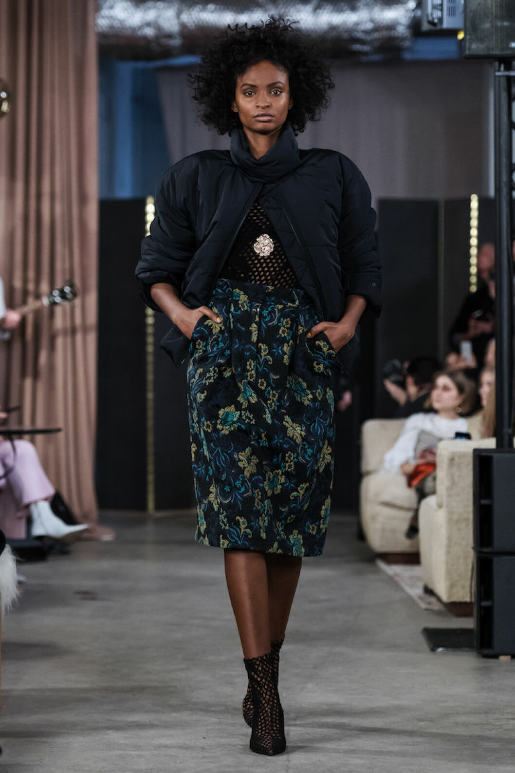 House of Dagmar AW18 Kort dunjacka i svart från House of Dagmar AW18.