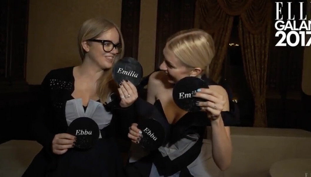 Video: Ebba och Emilia om vem som är stilsäkrast, helst dansar på DJ-bås och har flest sexleksaker