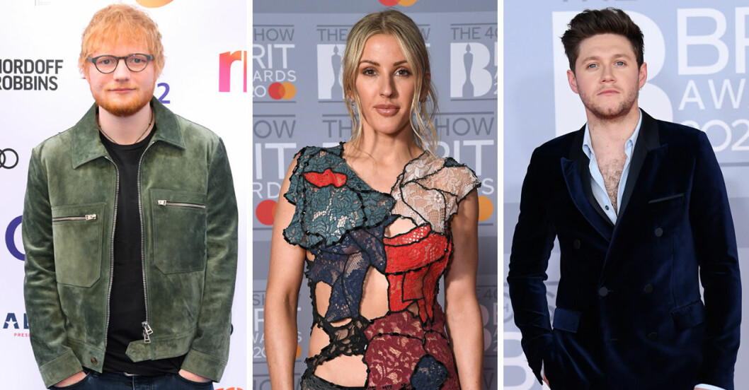 Niall Horan, Ellie Goulding, Ed Sheeran