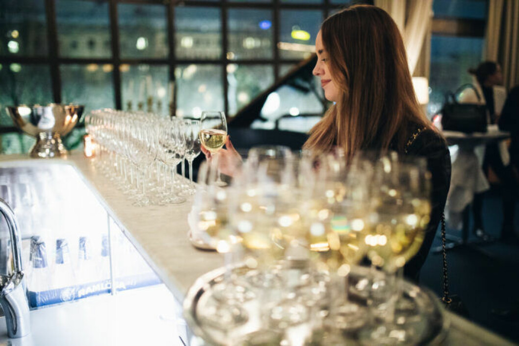 Dryck på festen på ELLE Decoration Swedish Design Awards 2019