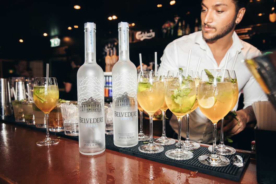 Belvedere som bas i drinkarna festen på ELLE Decoration Swedish Design Awards 2019