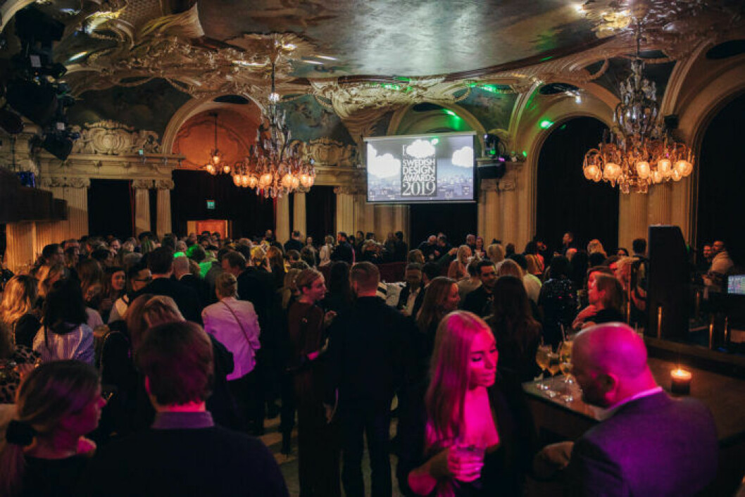 Storslagen stämning på festen på ELLE Decoration Swedish Design Awards 2019