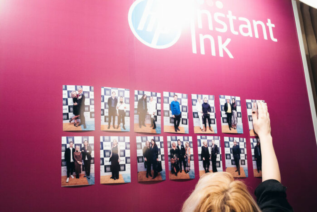 Instant Ink visar upp bilderna från röda mattan festen på ELLE Decoration Swedish Design Awards 2019