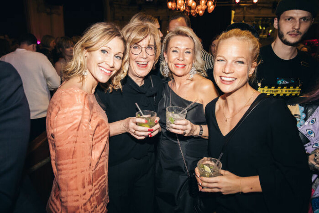 Fyra av gästerna festen på ELLE Decoration Swedish Design Awards 2019
