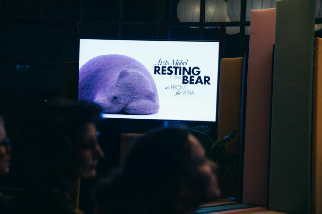 Årets möbel gick till Resting bear på ELLE Decoration Swedish Design Awards 2019