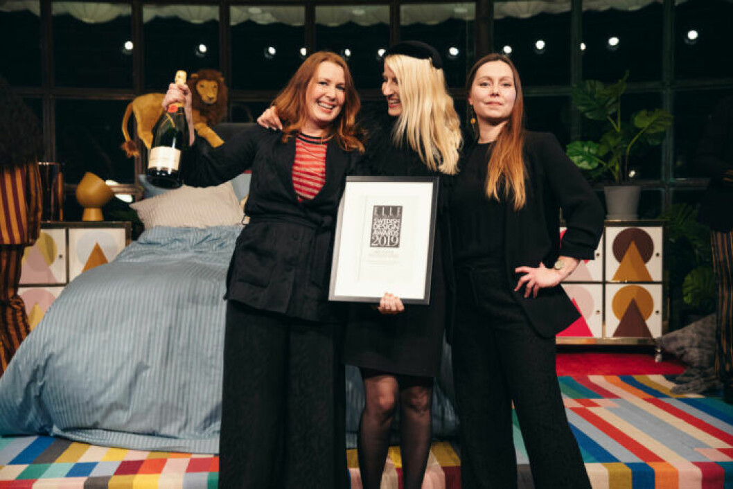 Glada vinnare på på ELLE Decoration Swedish Design Awards 2019