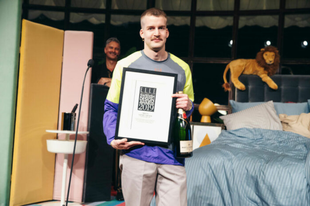 Jonatan Nilsson på ELLE Decoration Swedish Design Awards 2019