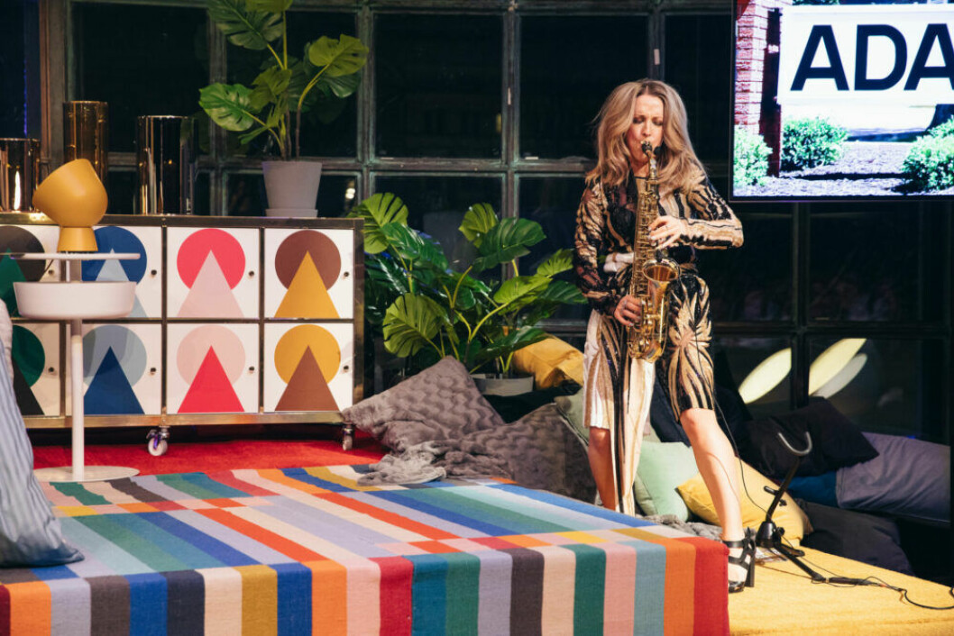 Saxofonsolo på ELLE Decoration Swedish Design Awards 2019