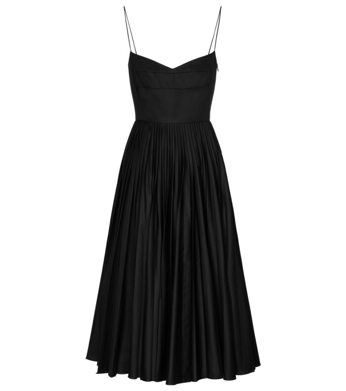 Elegant klänning i svart khaite x mytheresa