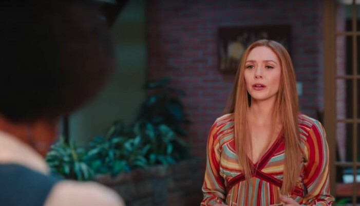 Elizabeth Olsen som Wanda i Wandavision.