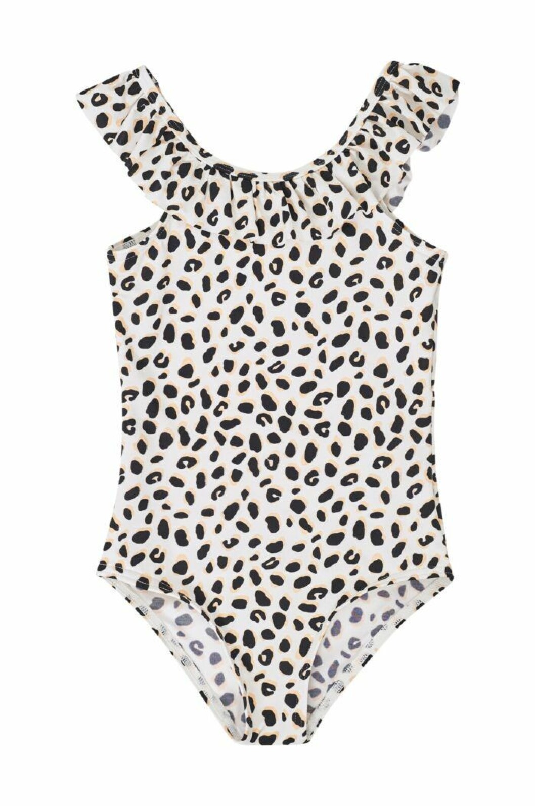 Barnbaddräkt med leoprint