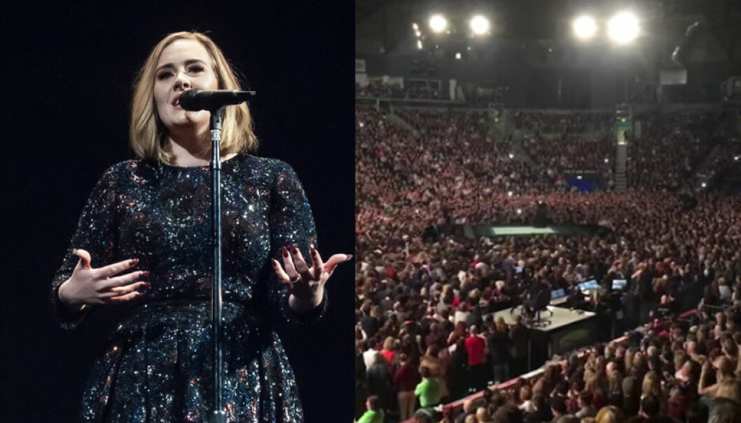 Klipp: Adele får ett fan att fria på scen under sin världsturnén