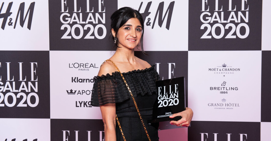 Årets accessoardesigner Susan Szatmary på ELLE-galan 2020