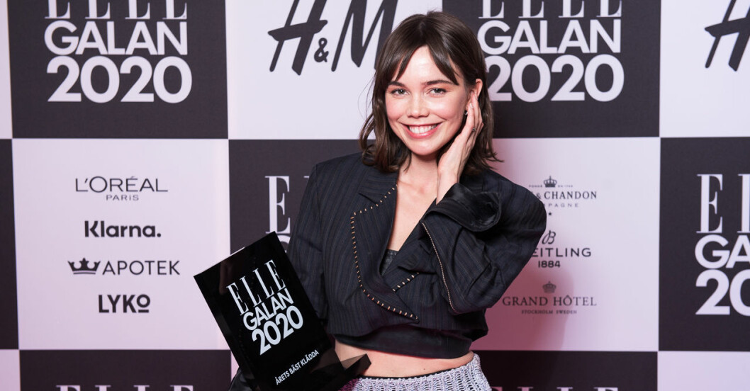 Årets bäst klädda kvinna Hedda Stiernstedt på ELLE-galan 2020