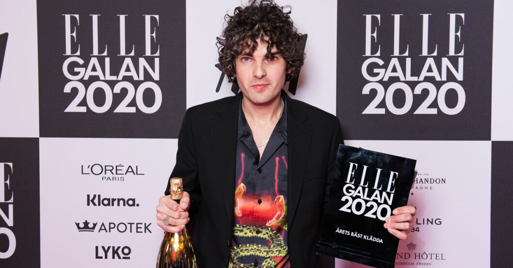 Årets bäst klädda man Daniel Hallberg på ELLE-galan 2020