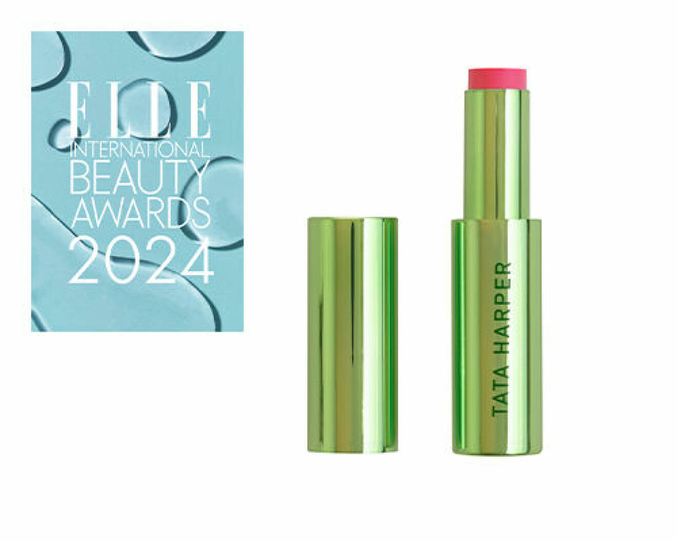 elle international beauty awards 2024 tata harper grön makeup