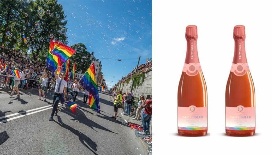 Taittinger släpper regnbågsskumpa inför Pridefestivalen