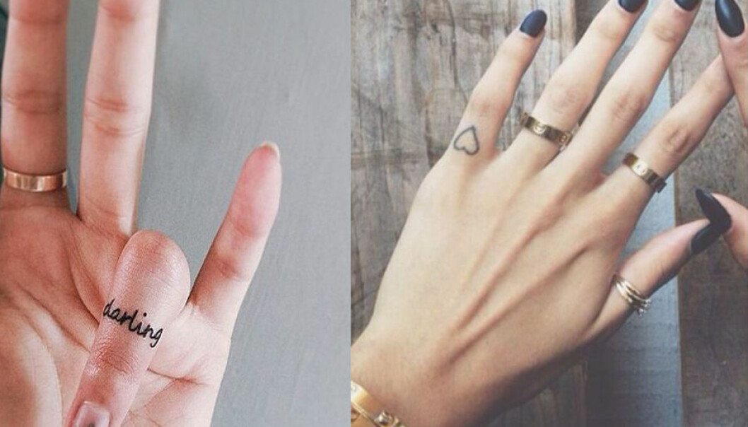 Små, fina tatueringar att ha på fingret
