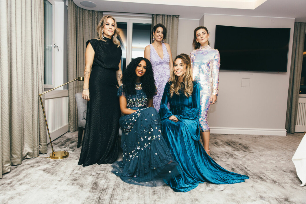 Dessa klänningar hade Anja Forsnor, Salem Indrias, Nina Campioni, Alexandra Kamperhaug och Linn Eklund på ELLE-galan. 