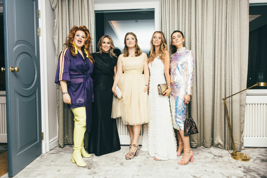 Detta bar Kakan Hermansson, Anja Forsnor, Elsa Billgren, Margaux Dietz och Linn Eklund på ELLE-galan.