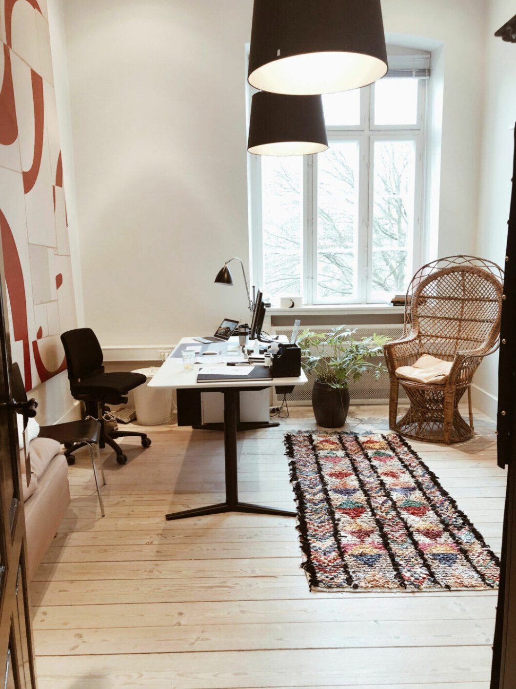 Ellens kontor på By Malene Birger. Ellen Dixdotters kontor på By Malene Birger i Köpenhamn