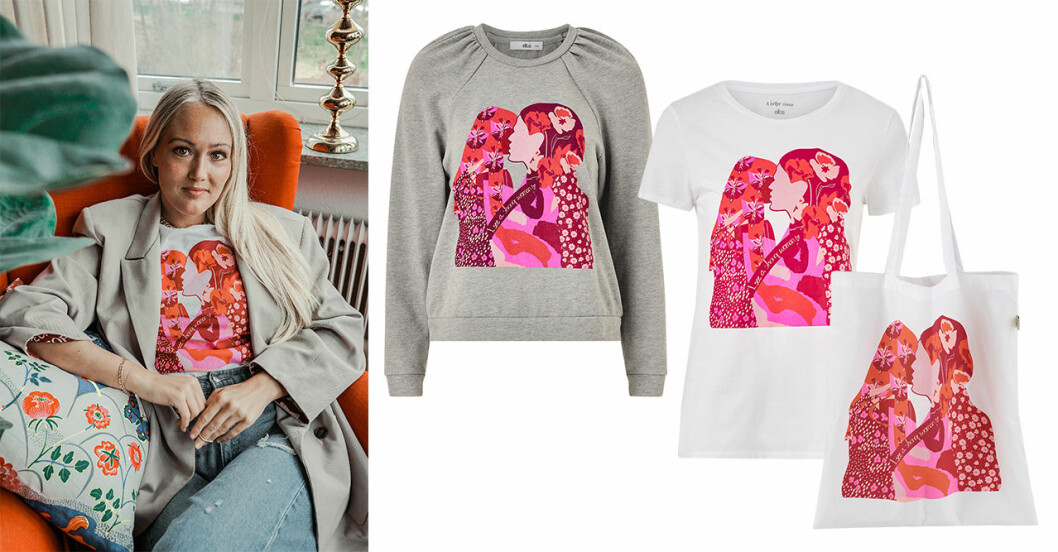 Illustratören Astrid Wilson har tagit fram ett färgglatt print exklusivt för Ellos kollektion. Ellos och Astrid Wilson släpper kollektion inför 8 mars.