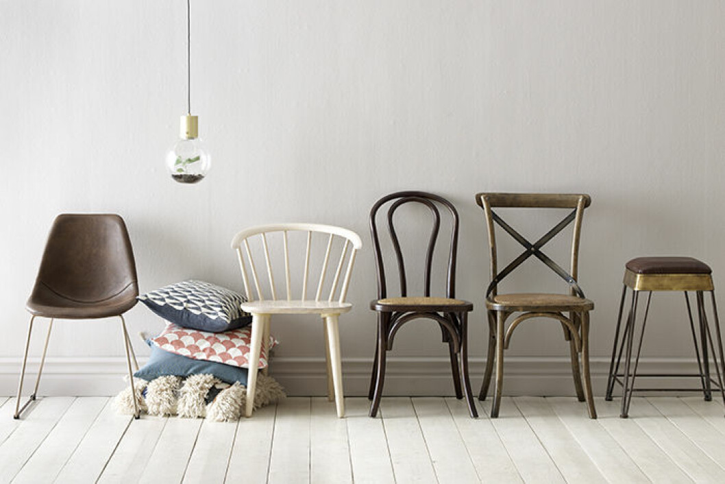 Photo: Style and looks Hem w35 Launch: 2016-35 AD: Katarina Söderberg Photo planning: 2016-05-23 - 2016-06-03 Search term: 16_Q3_2_HEM Image name: AAIL Image content: 65-1076 Stol Bell 2p Brun 65-1159 Stol 2-Pack Brun 65-1035 Karmstol 2p Jolina Naturvit 65-1076 Stol Bell 2p Brun 65-0720 Stol Brun 65-1085 Barpall Seven Brun