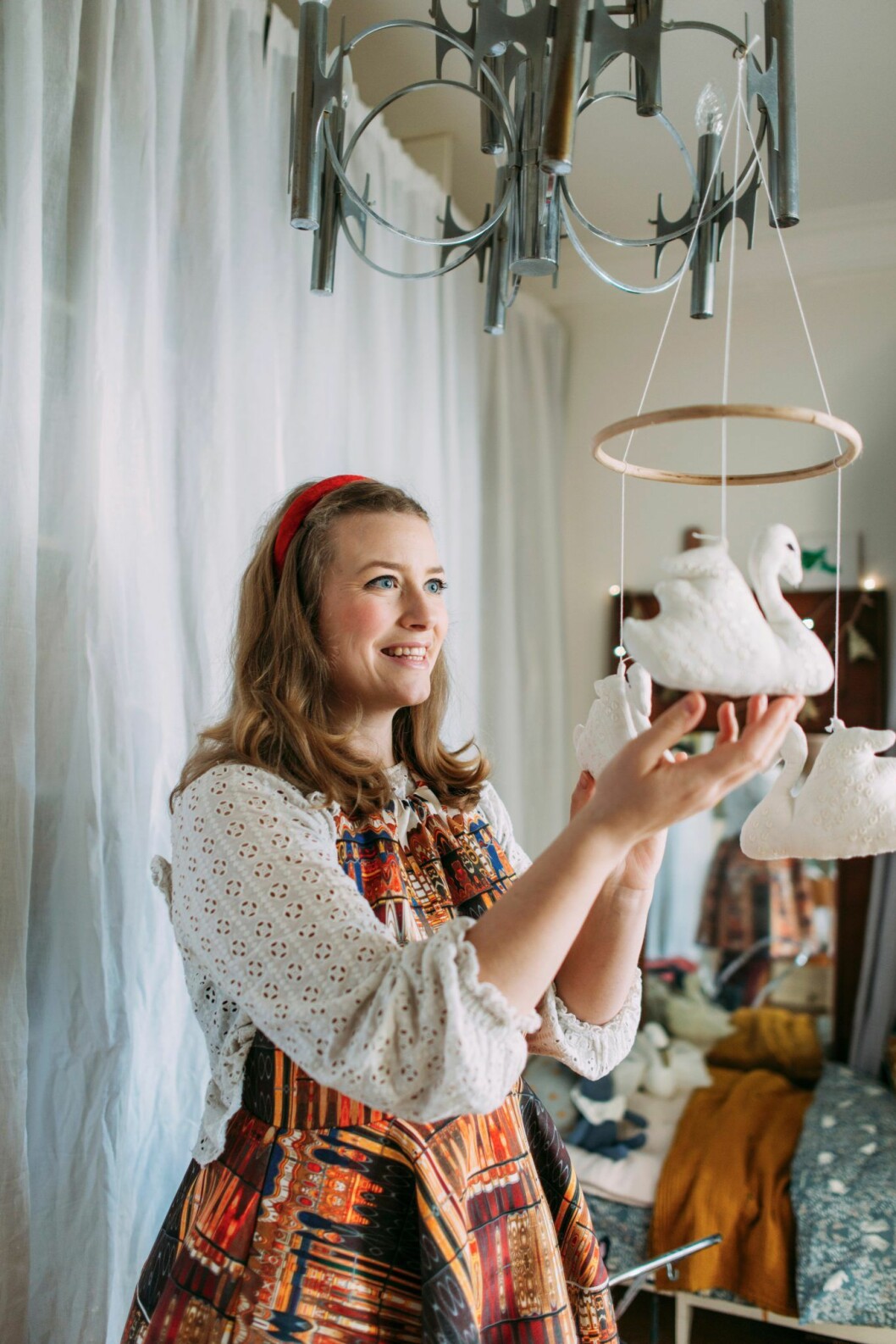 Elsa Billgren med mobil från Cam Cam
