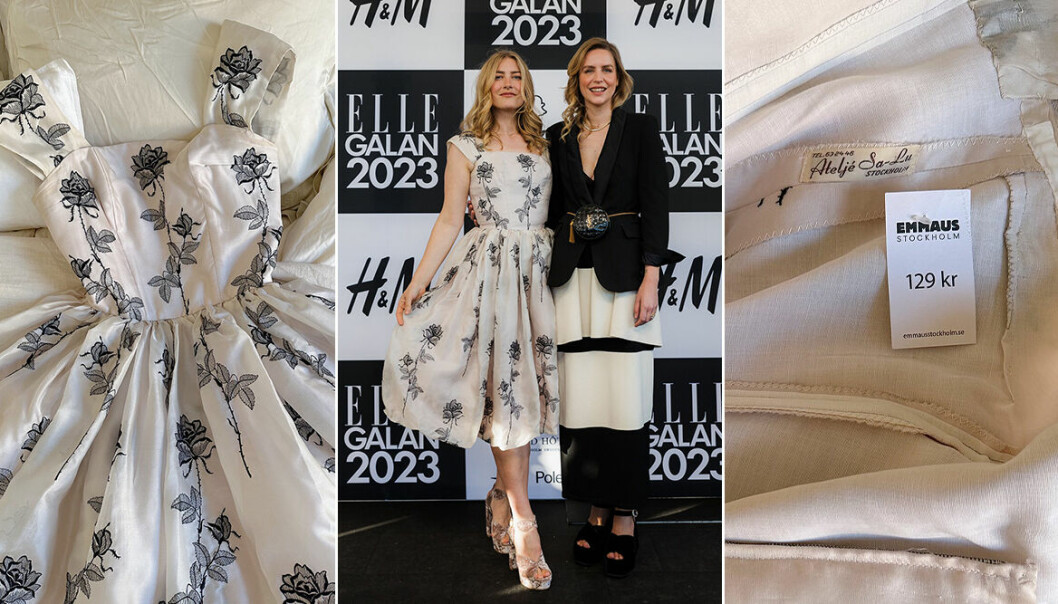 Elsa Billgren bar ett vintagefynd på ELLE-galan 2023.