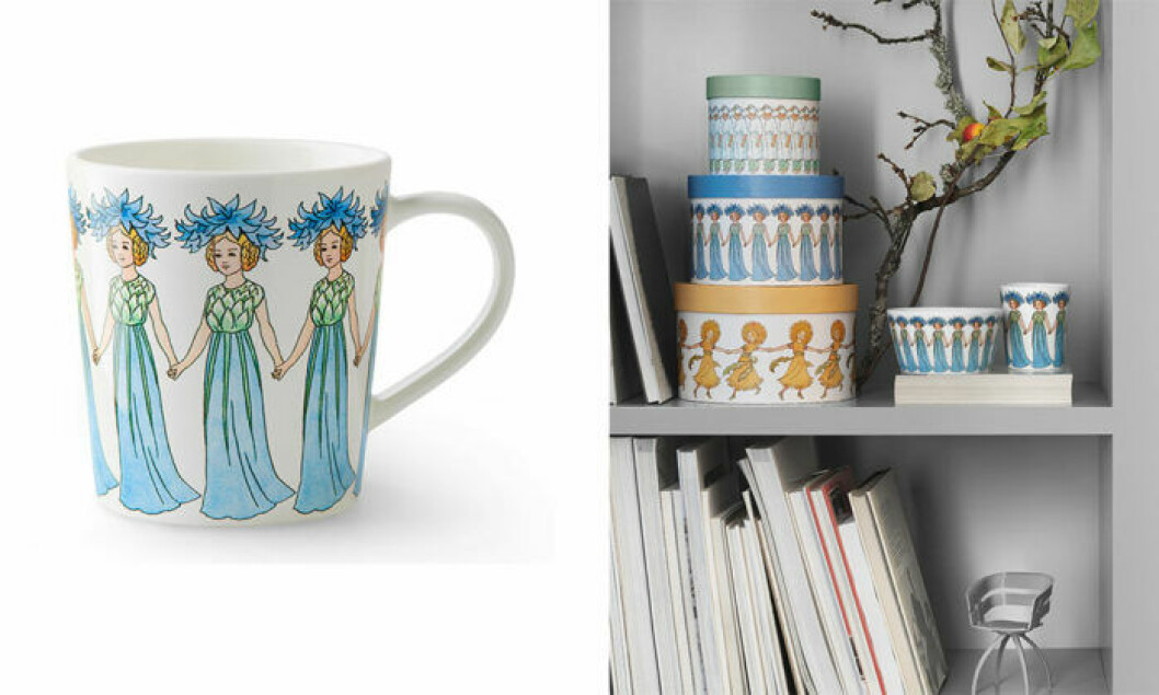Mugg med motiv från Elsa Beskows sagovärld.