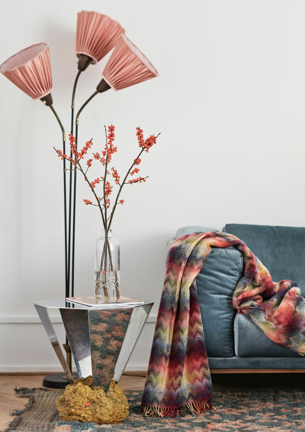 Hemma hos Emili Sindlev Köpenhamn filt Missoni