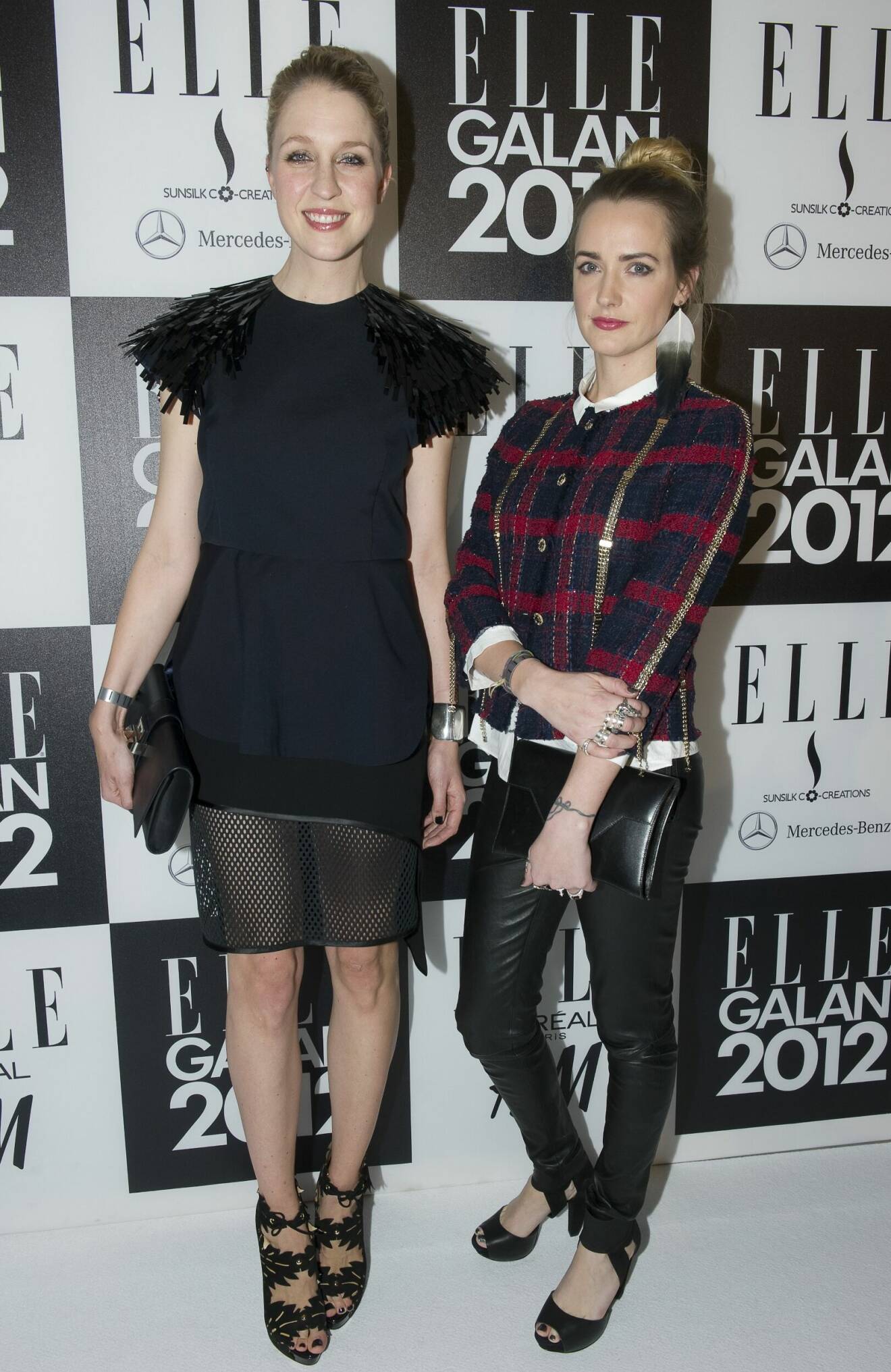 Emilia De Poret och Maria Nilsdotter ELLE-galan 2012.