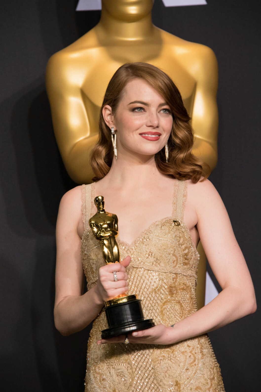 Emma Stone med sin Oscar.