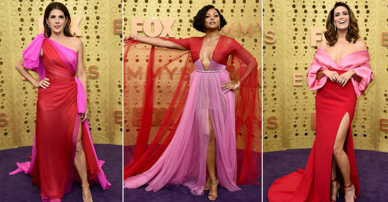 Emmy Awards 2019 röda mattan, rödrosa klänningar