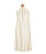 cremevit billig bröllopsklänning med avtagbar blomma framtill från H&amp;M