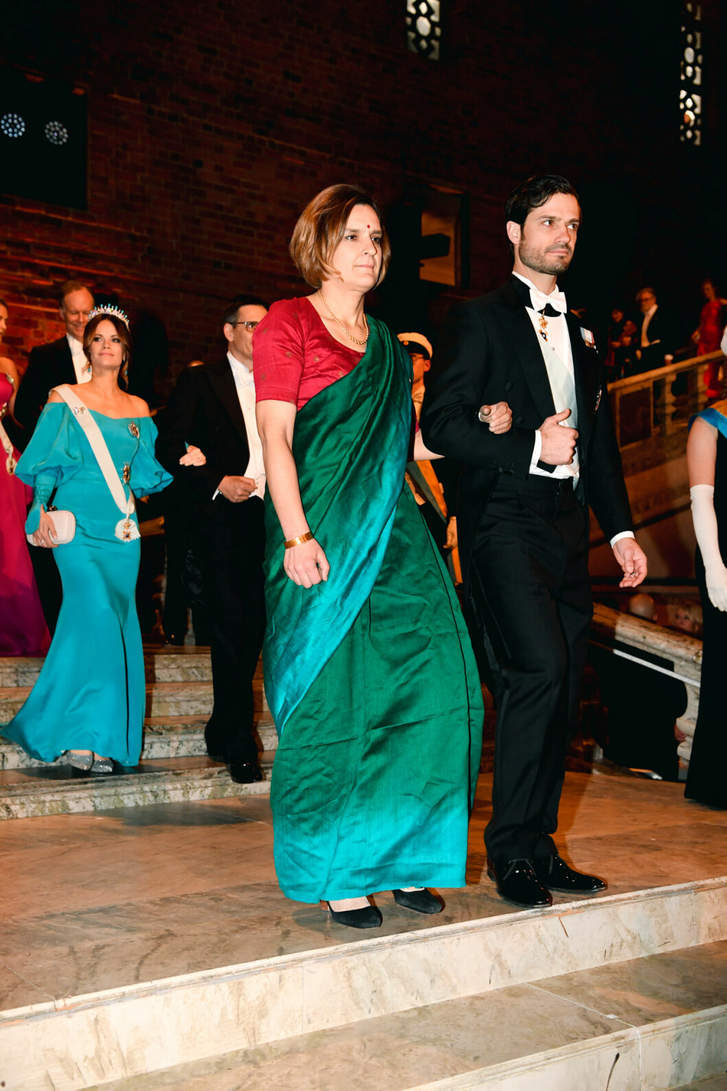 Esther Duflo, Nobelpristagare i ekonomi och prins Carl Philip på Nobel 2019