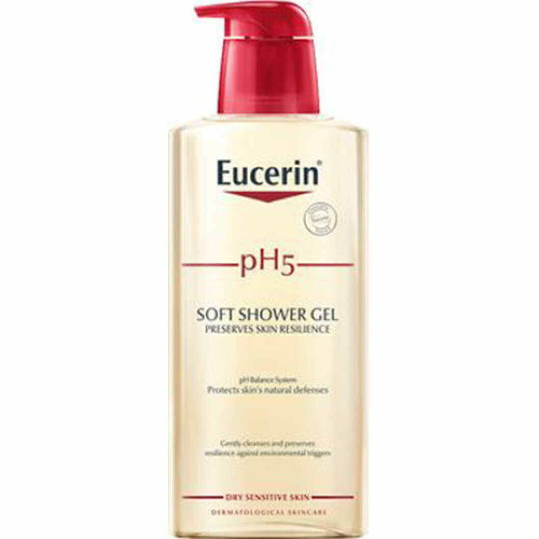 Eucerin duschkräm som ska återfukta huden