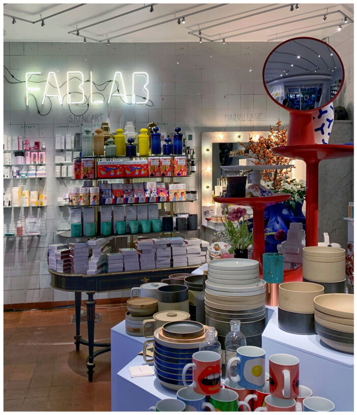 Hudvård och inredning på ett och samma ställe? Ja, tack! Inrednings- och skönhetsbutiken Fablab i Stockholm