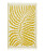 gul mönstrad pläd med fransar från arket