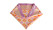 scarf i lila organge och gul i satinliknande material från Gina tricot