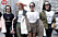Kvinnor med tröjor med texten " We will not be silenced" och " The future is female"