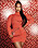Figurnära poloklänning i rött från Fendi x Skims.