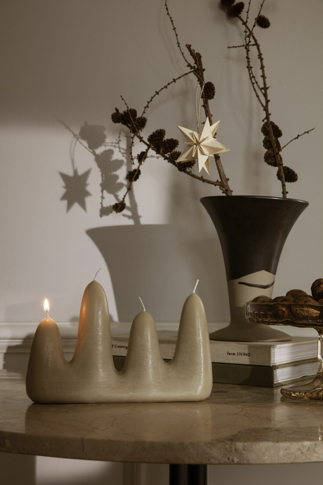 moderna adventsljus att räkna ner till jul med