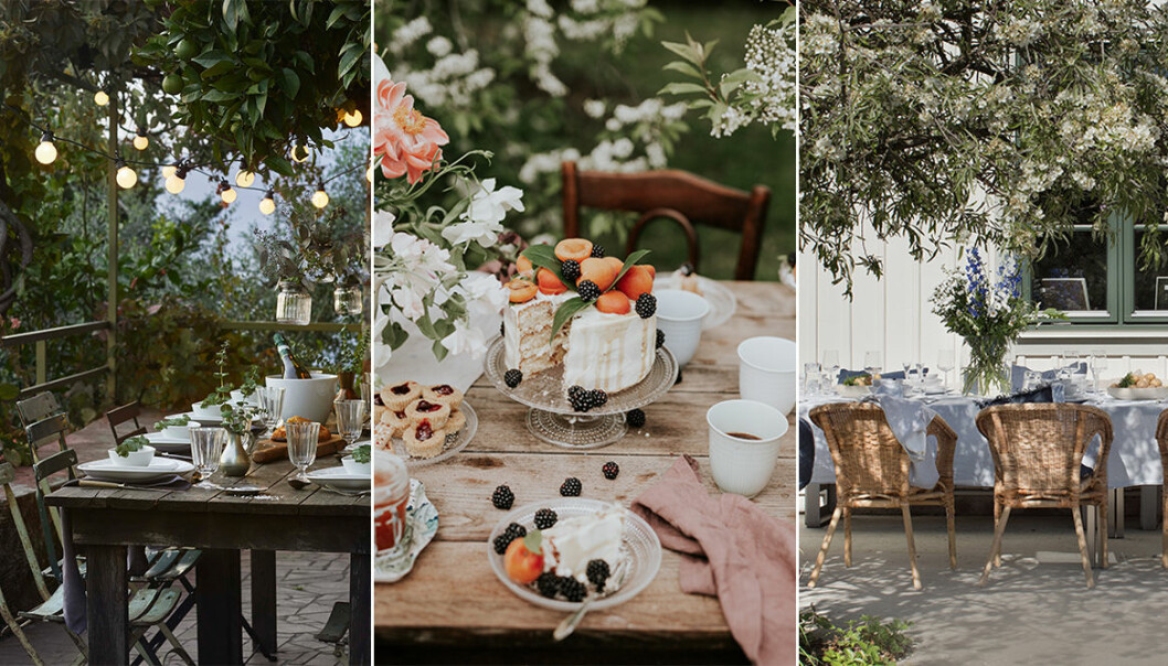 fest och middag utomhus i sommar - tips som gör det lyxigt
