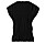kortärmad svart topp med rynkig design från wera