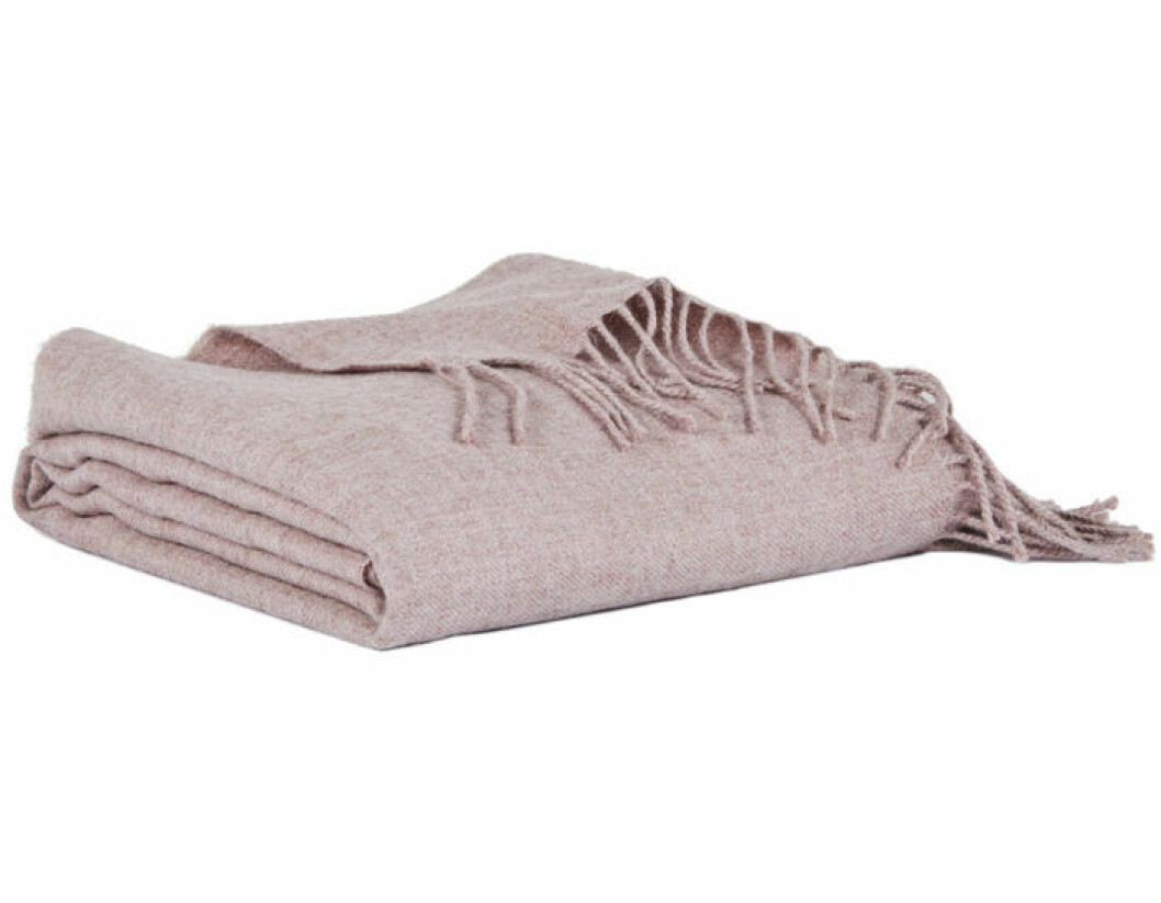 Mjuk och rosa filt från Mille Notti.