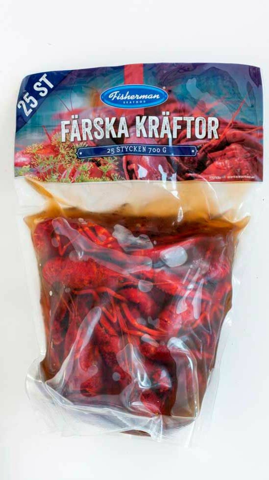 Fisherman färska kräftor